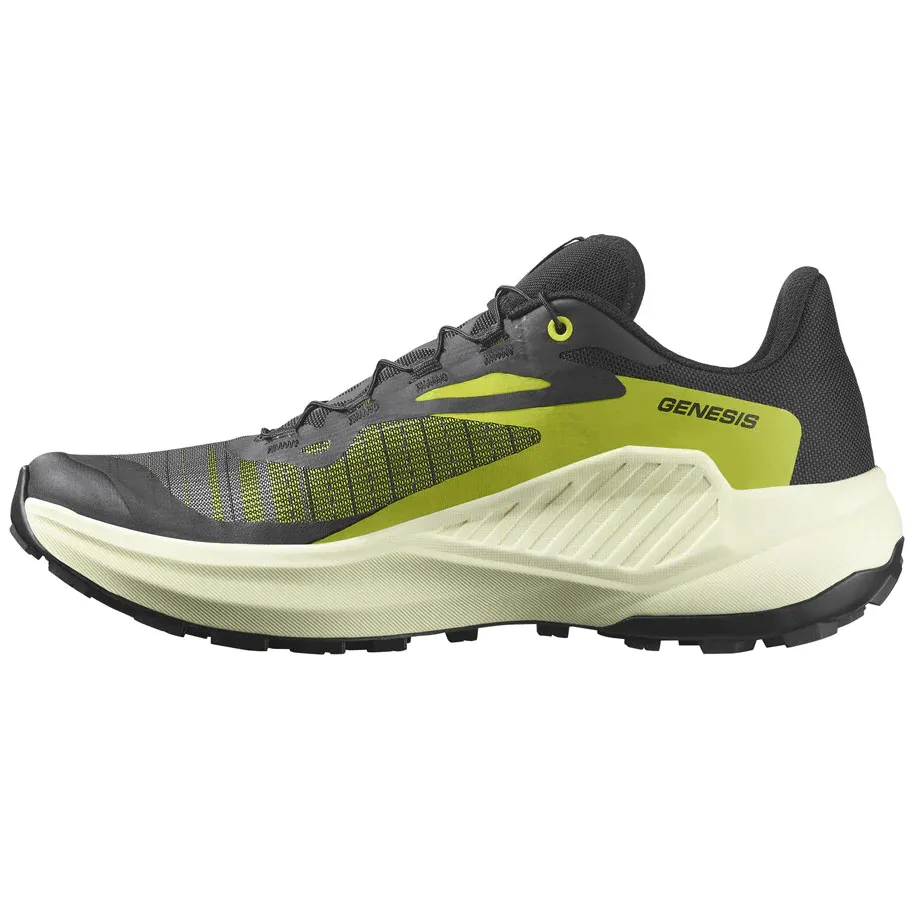 Salomon Genesis Men's Running Shoes SS24 Black/Sulphur Spring/Transparent Yellow