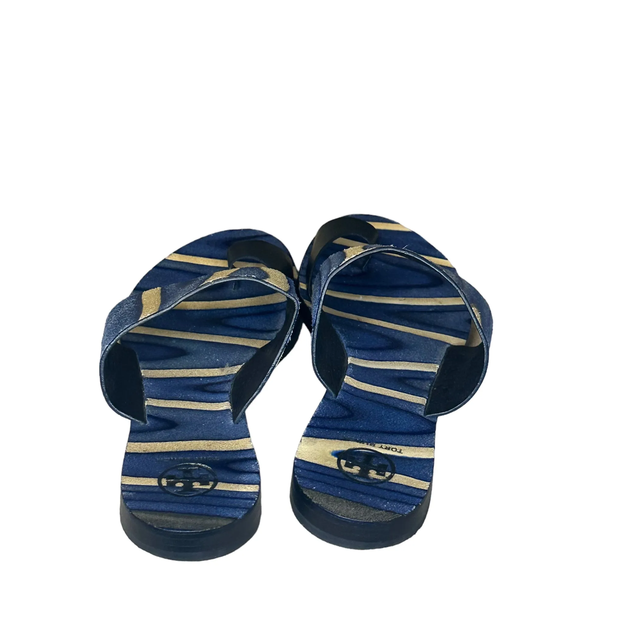 Tory Burch Blue Toe Ring Sandals