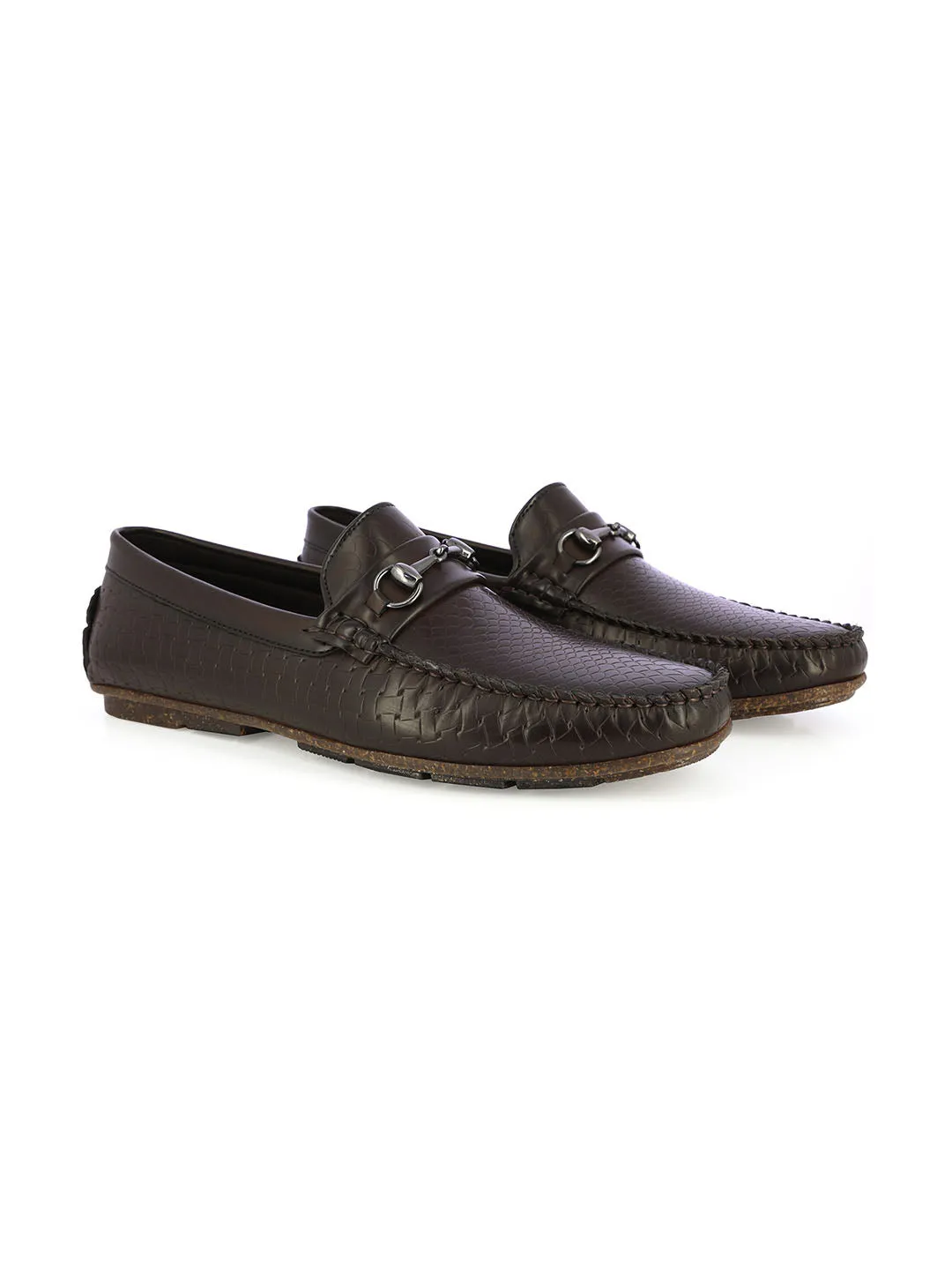 Travis Men's Brown Formal Loafers