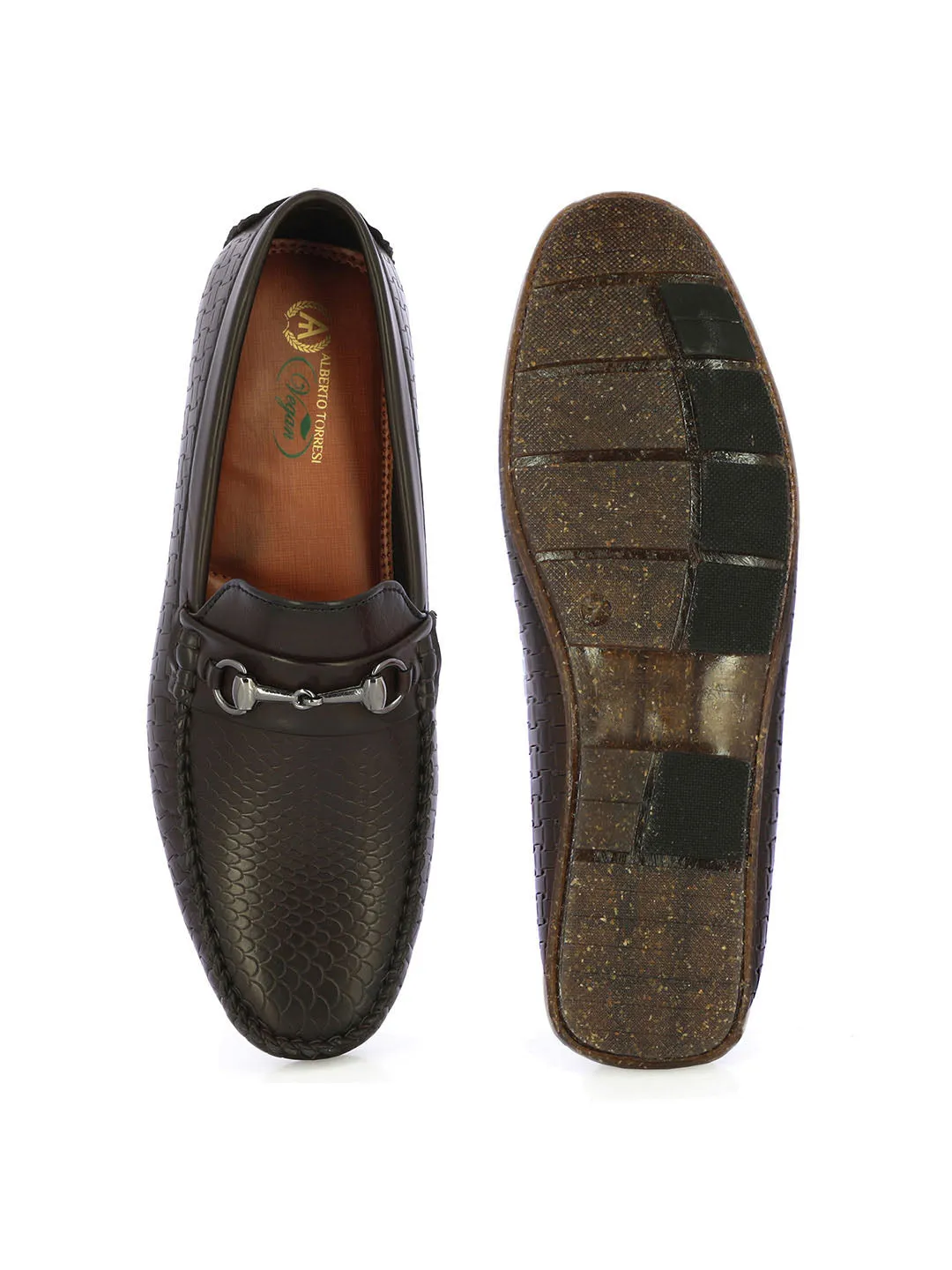 Travis Men's Brown Formal Loafers