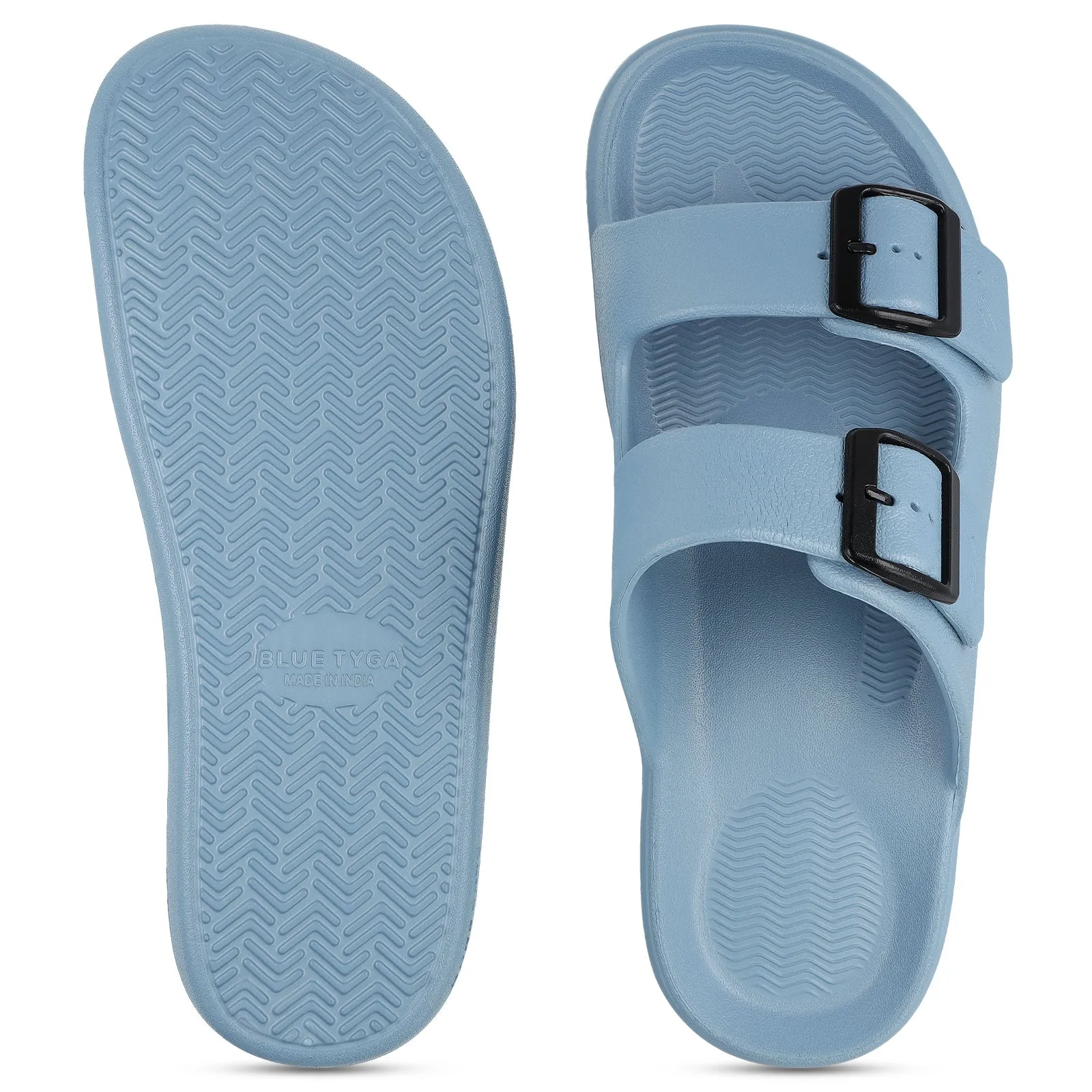 Walkaroo Men Casual Flip-Flop  - WC4822 Aqua Blue