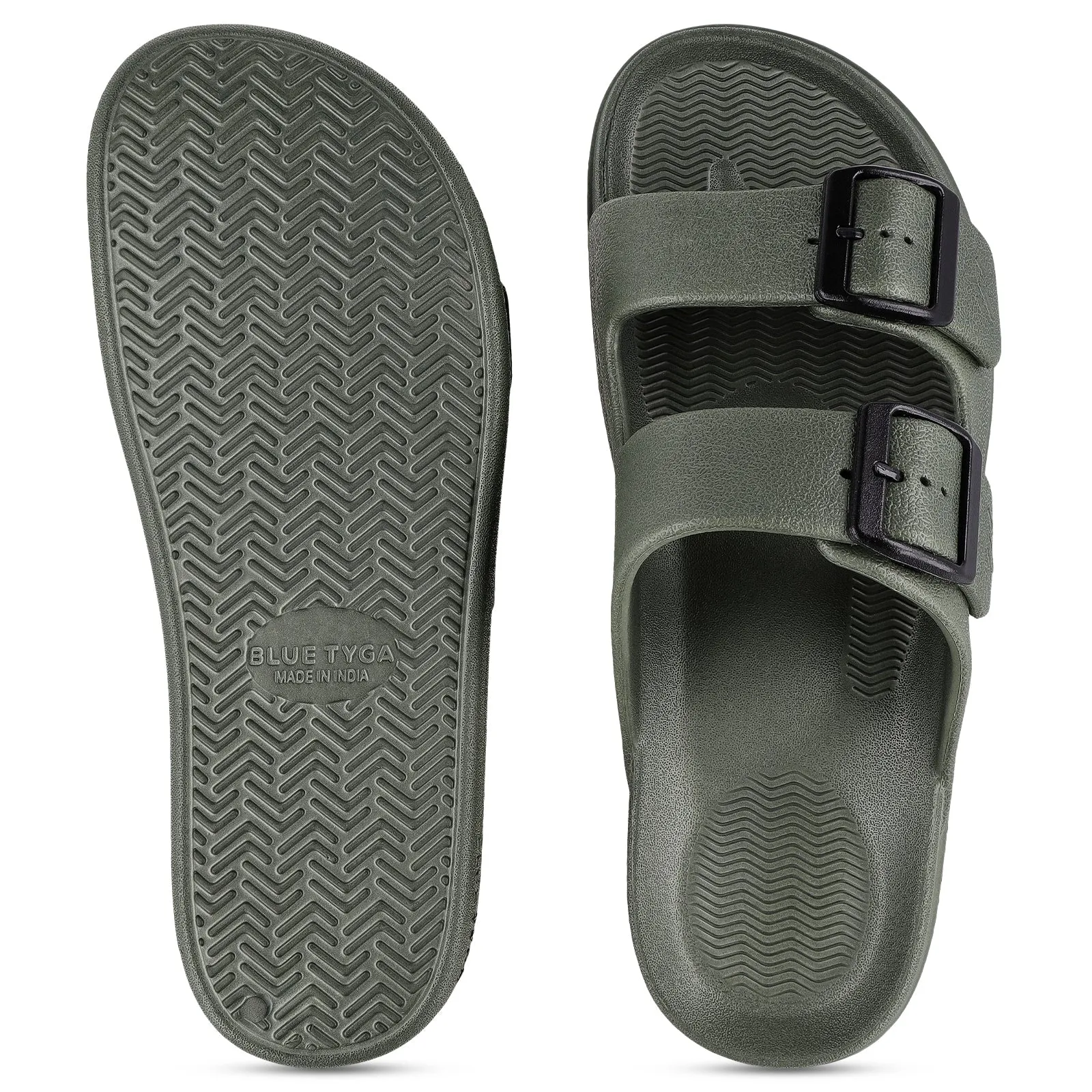 Walkaroo Men Casual Flip-Flop  - WC4822 Olive