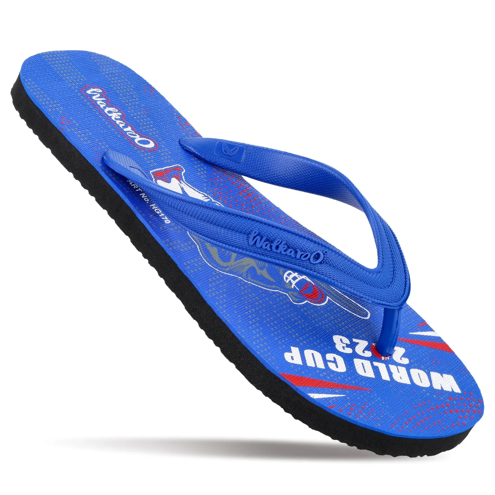 Walkaroo Men Flip Flop  - HG170 Blue Black