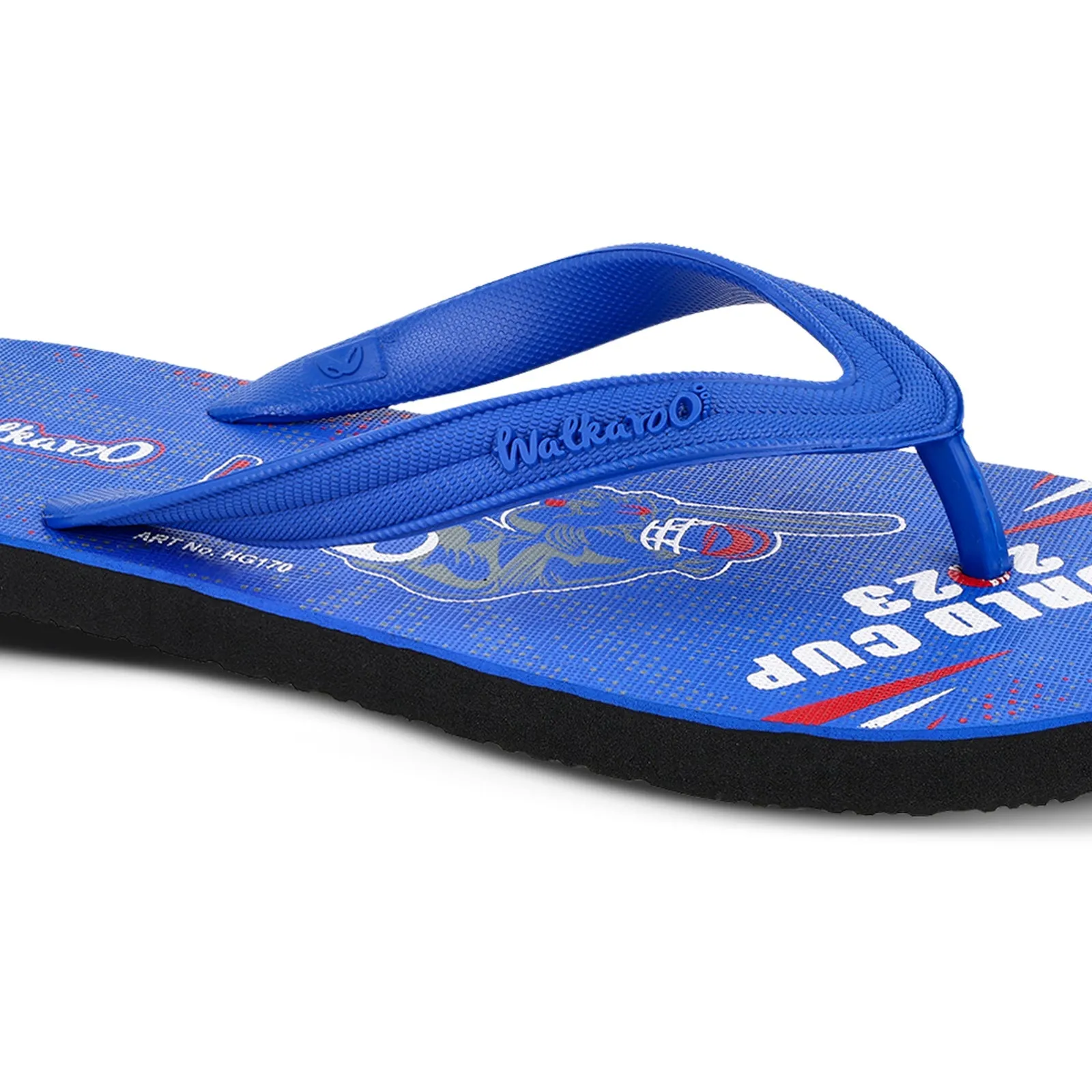 Walkaroo Men Flip Flop  - HG170 Blue Black