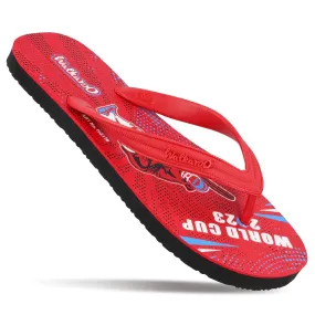 Walkaroo Men Flip Flop  - HG170 Red Black