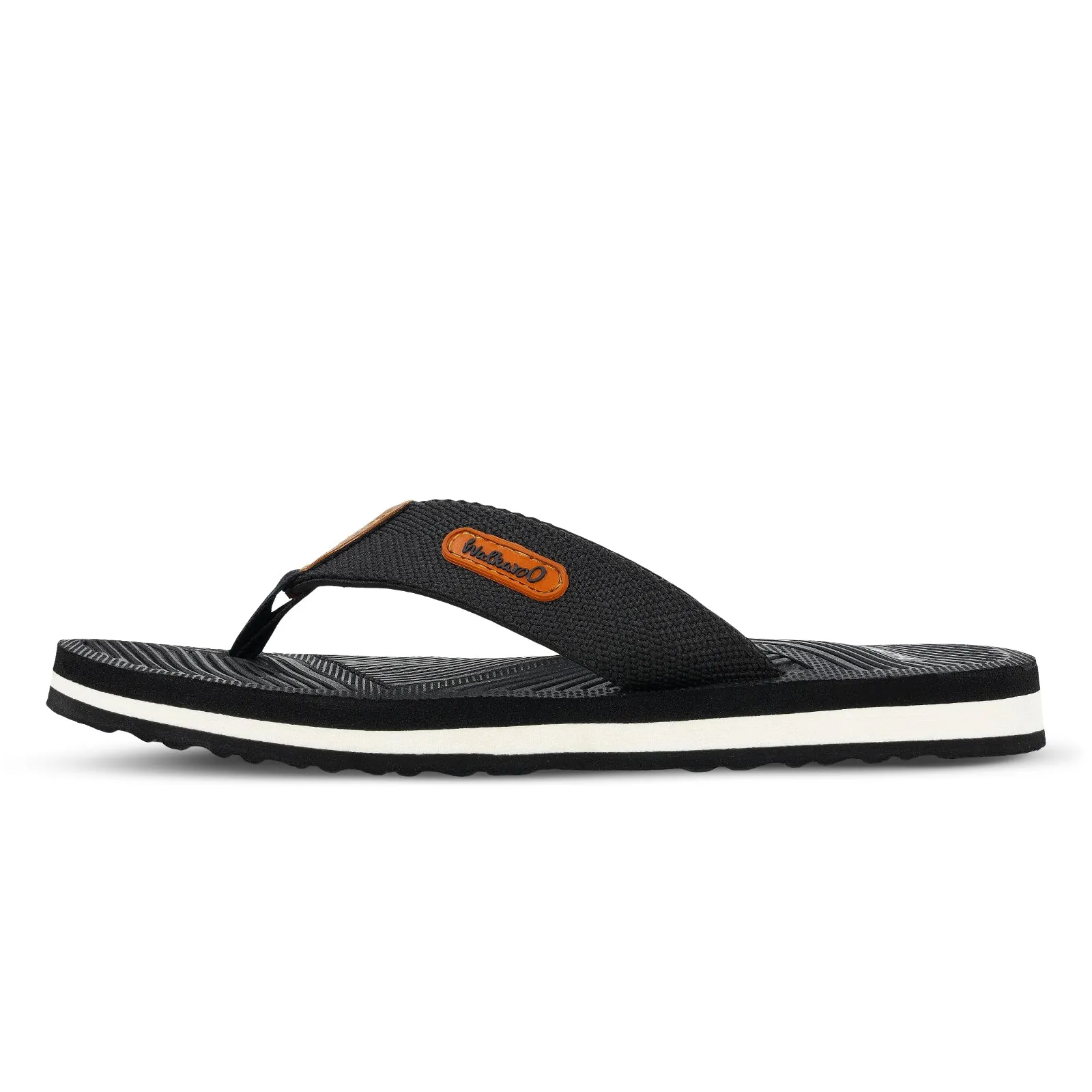 Walkaroo Men Flip Flop  - WC4276 Black