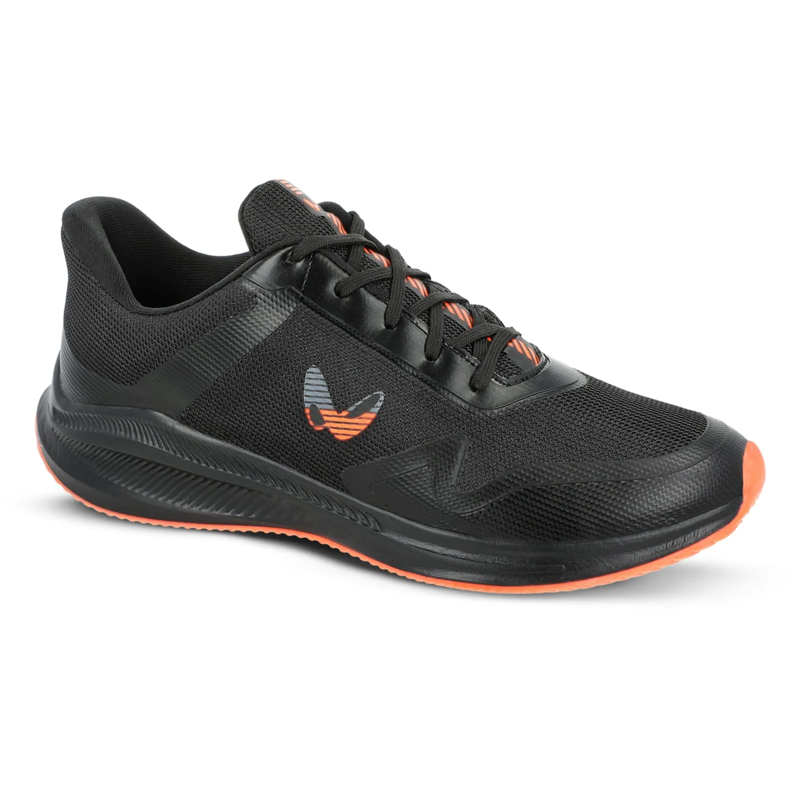 Walkaroo Men Lace-up Training Shoes - WS9063 Black orange