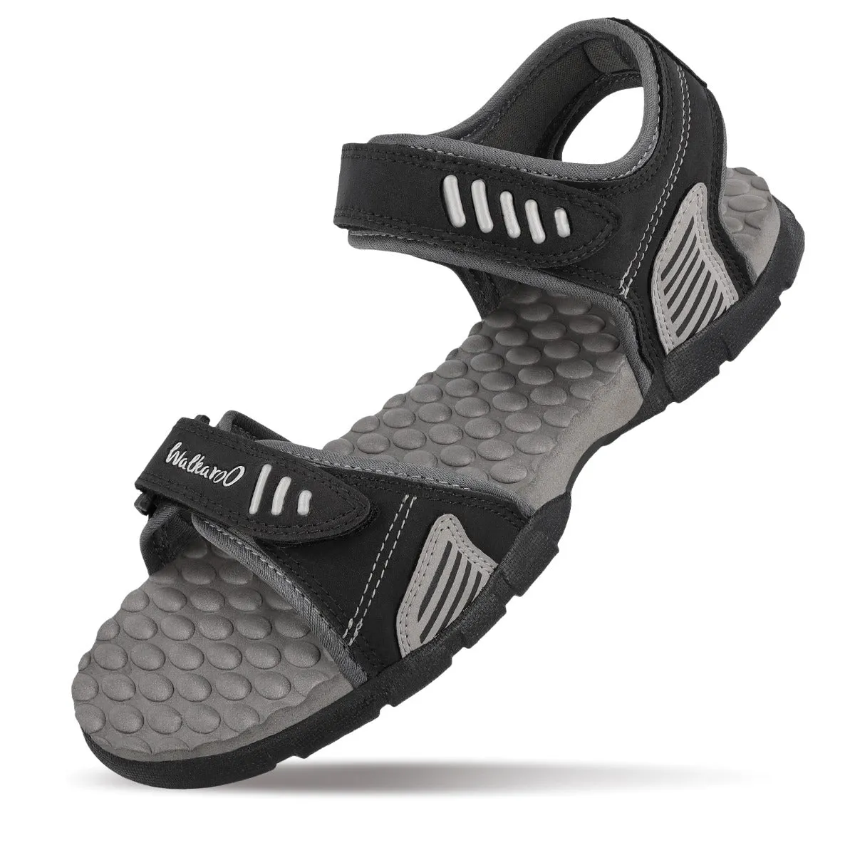 Walkaroo Men Sandal  - WC4409 Black Grey