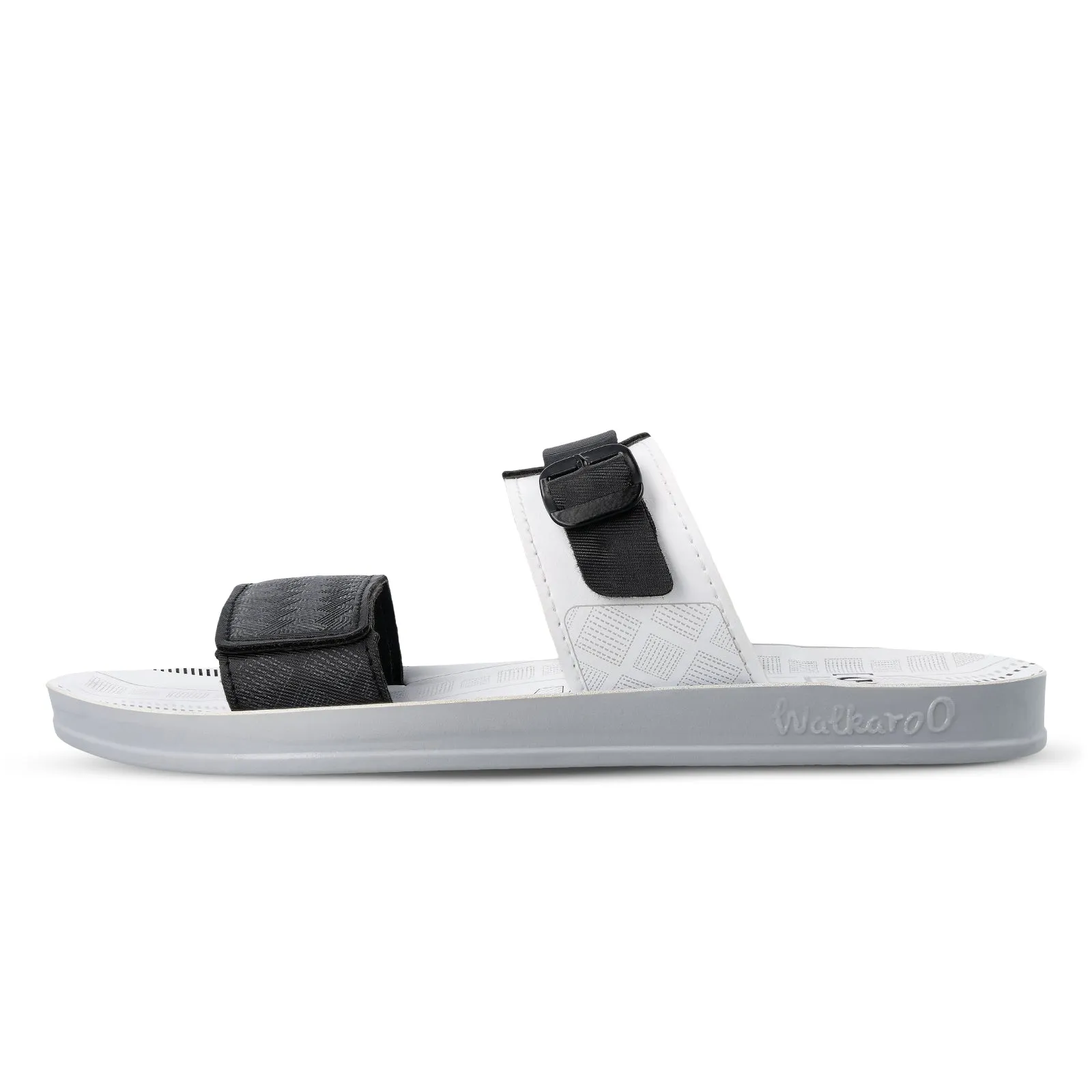 Walkaroo Men Sandal  - WG5546 White Black