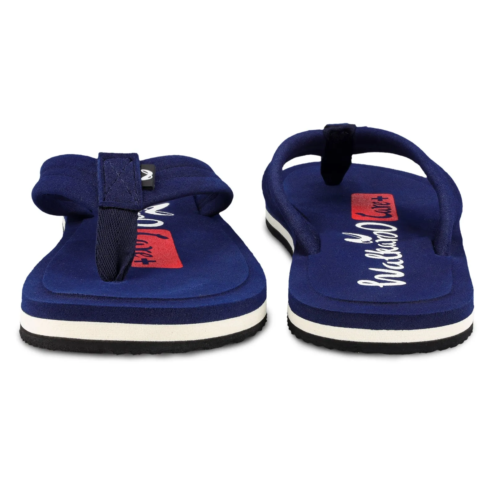 Walkaroo Men Solid Care Plus Flip-Flop  - WH3807 Navy Blue