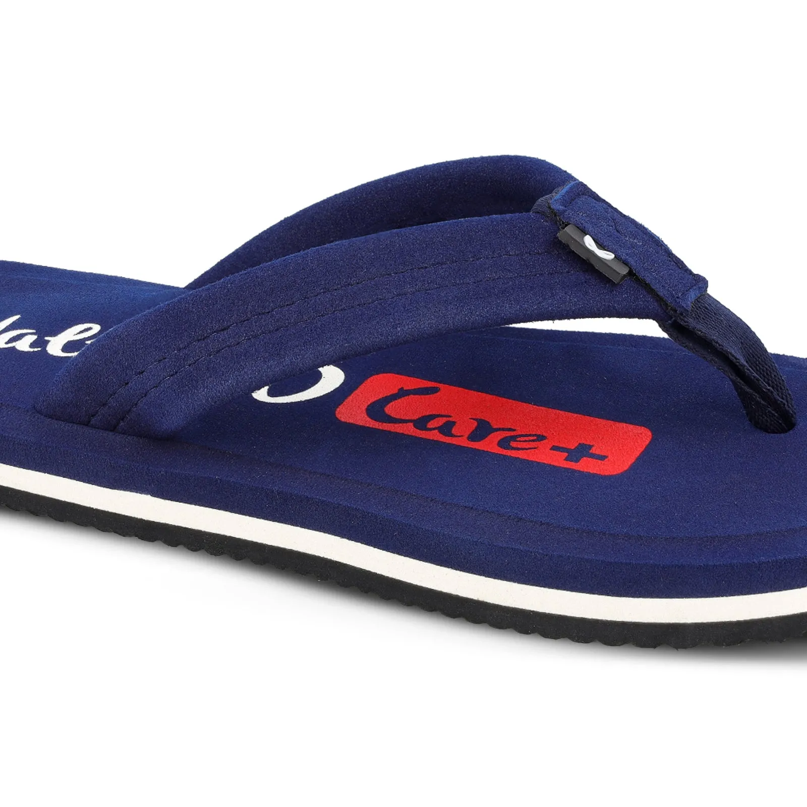 Walkaroo Men Solid Care Plus Flip-Flop  - WH3807 Navy Blue