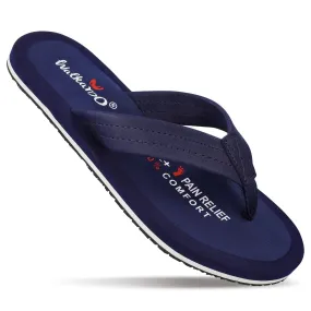 Walkaroo Men Solid Care Plus Flip-Flop  - WH3810 Navy Blue