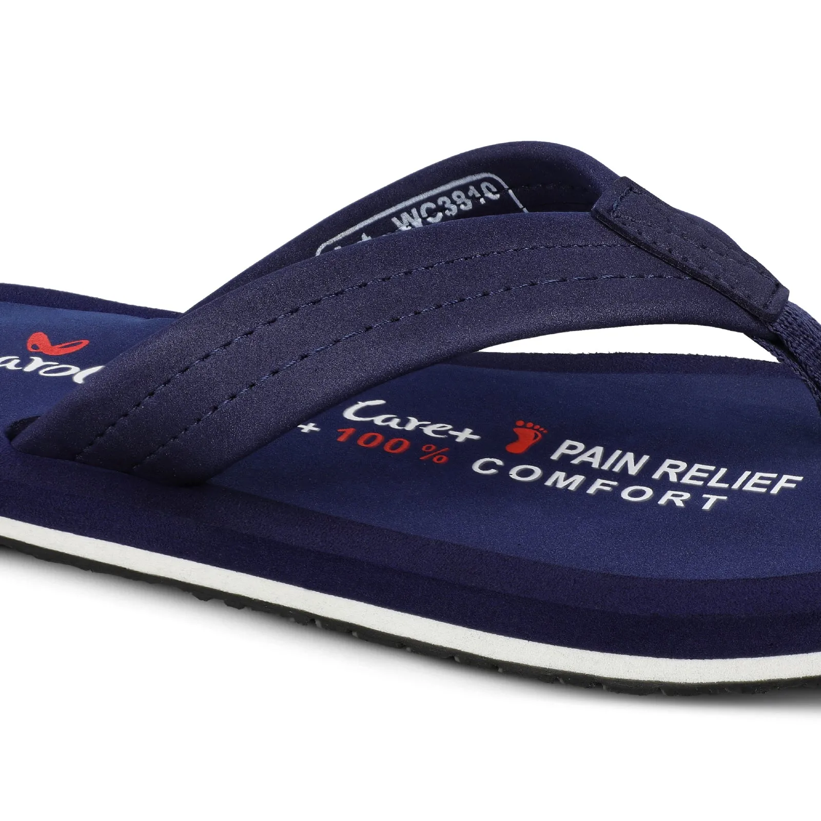 Walkaroo Men Solid Care Plus Flip-Flop  - WH3810 Navy Blue