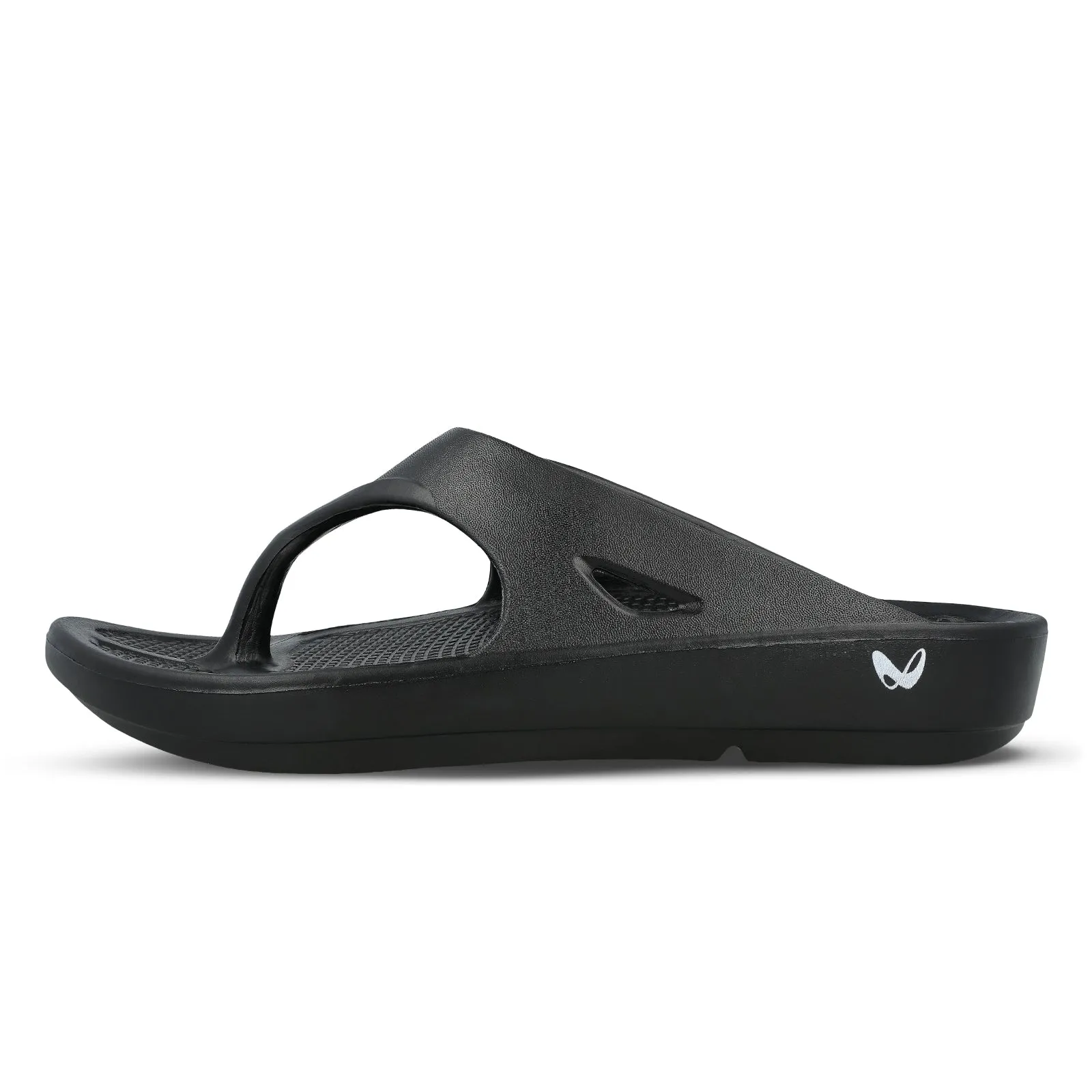 Walkaroo Men Solid Thong Flip-Flop  - WC4241 Black