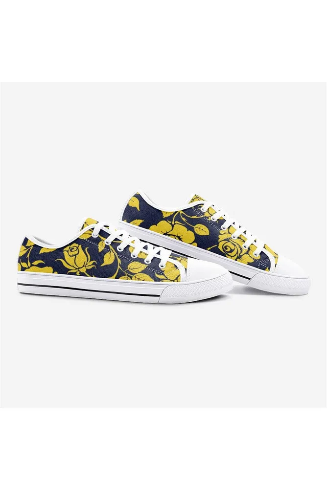 Yellow Rose Unisex Low Top Canvas Shoes